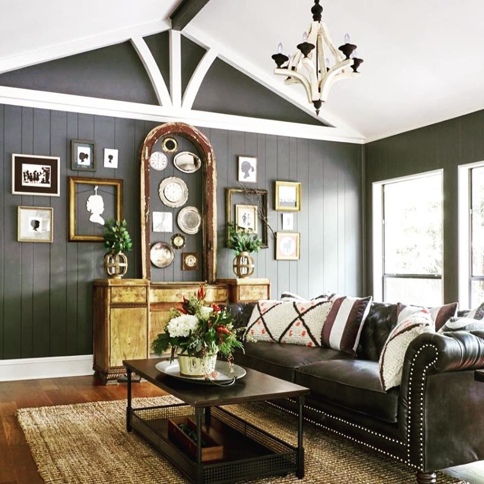 vintage gallery wall combining merging households moving in together gallery wall
