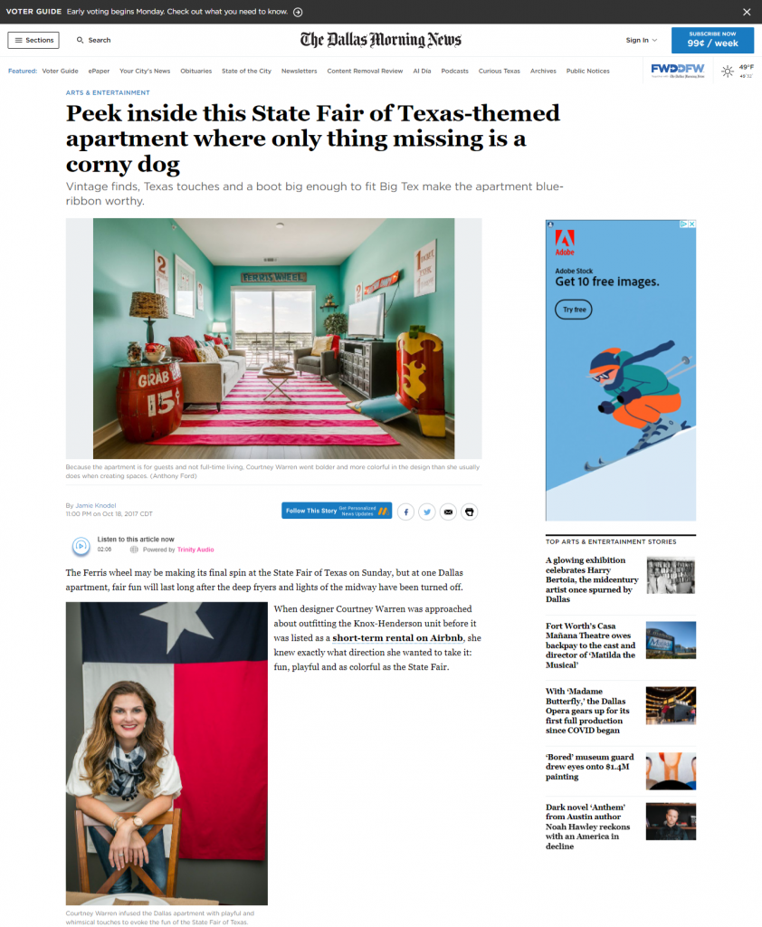 Peek Inside This State Fair Of Texas Themed Apartment Where Only Thin Www.dallasnews.com