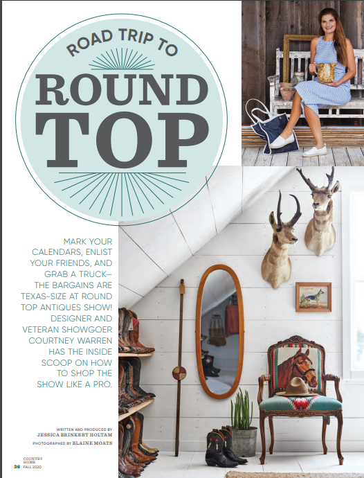 Dallas designer in Magazine how to shop Roundtop